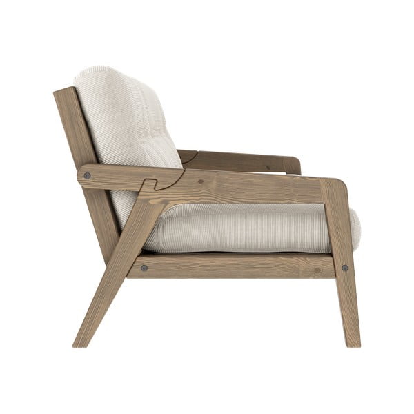 Bež žameten raztegljiv kavč 204 cm Grab - Karup Design-image-4