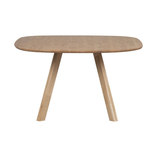 Jedilna miza iz masivnega hrasta 130x130 cm Tablo – WOOOD