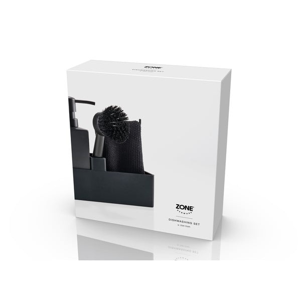 Črno plastično/silikonsko držalo za detergent Singles – Zone-image-2