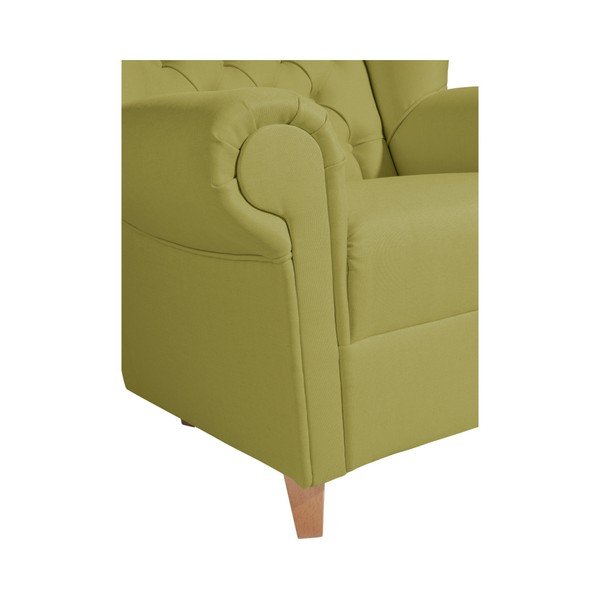 Max Winzer Vary Leather zeleni fotelj iz umetnega usnja-image-3