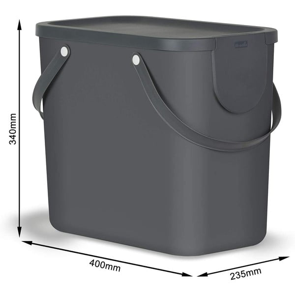 Koš za smeti iz reciklirane plastike 25 l Albula - Rotho-image-3
