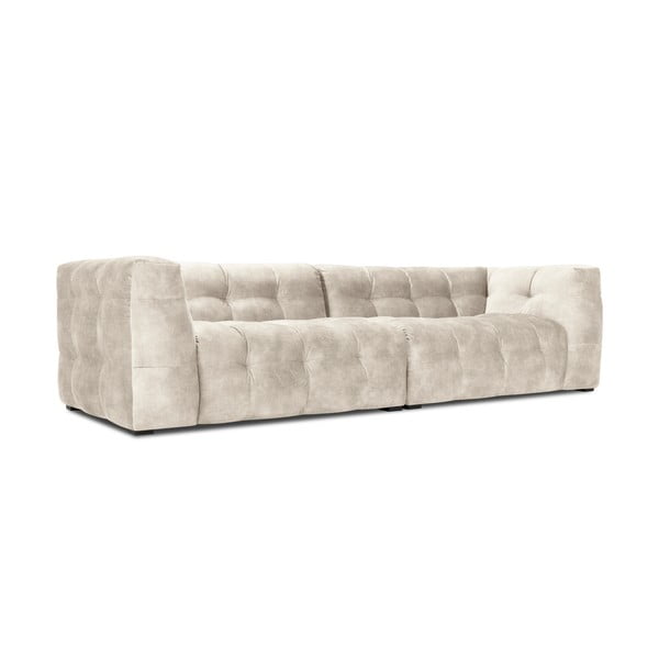 Bež žametna zofa Windsor & Co Sofas Vesta, 280 cm-image-3