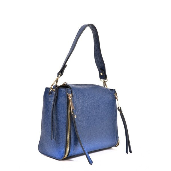 Modra usnjena torbica Roberta M Gonna Blu-image-3