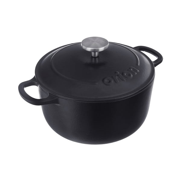 Litoželezen lonec s pokrovko za indukcijsko ploščo 5,2 l LITINA SMALT – Orion-image-2