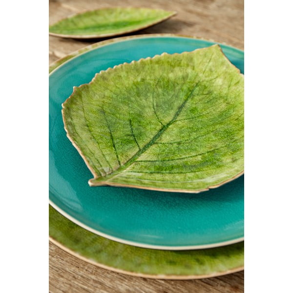 Zeleni lončeni krožnik Costa Nova Riviera, 19 x 22 cm-image-1