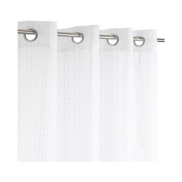 Bela prosojna zavesa 140x260 cm Vertical Thread – Casa Selección-image-2