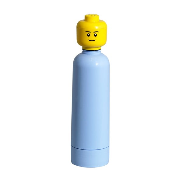 Steklenička Lego, svetlo modra