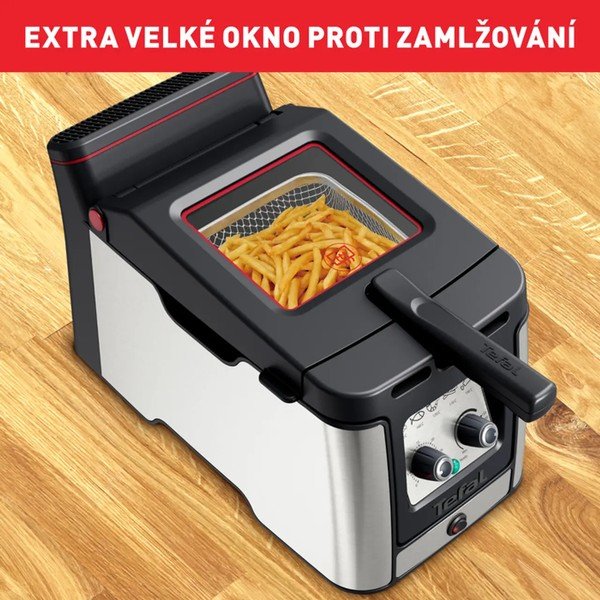 Mat črn/srebrn cvrtnik na vroč zrak Clear Duo FR600D10 – Tefal-image-4