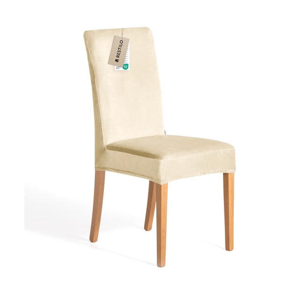 Bež raztegljive prevleke v kompletu 4 ks za stol 48 cm Sento – Restilo-image-3