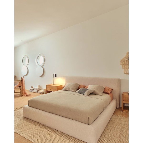 Prevleka za blazino iz mešanice lana 50x30 cm Lorin – Kave Home-image-2