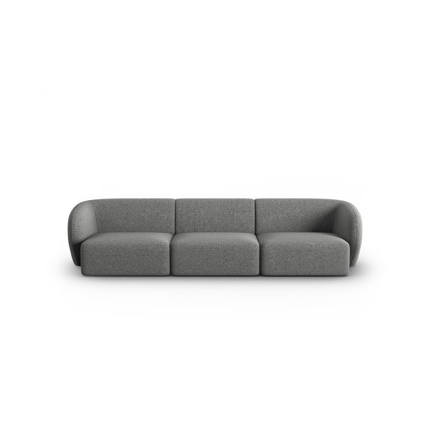 Temno siva sedežna garnitura 259 cm Shane – Micadoni Home
