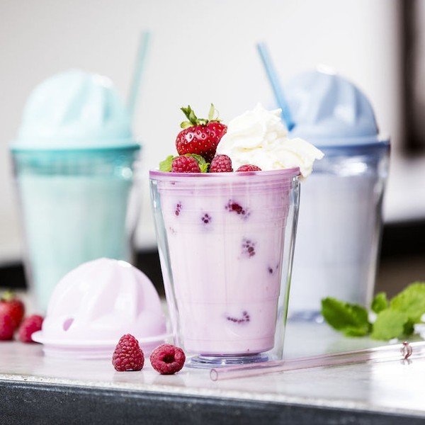 Modra skodelica za milkshake Sagaform, 350 ml-image-1