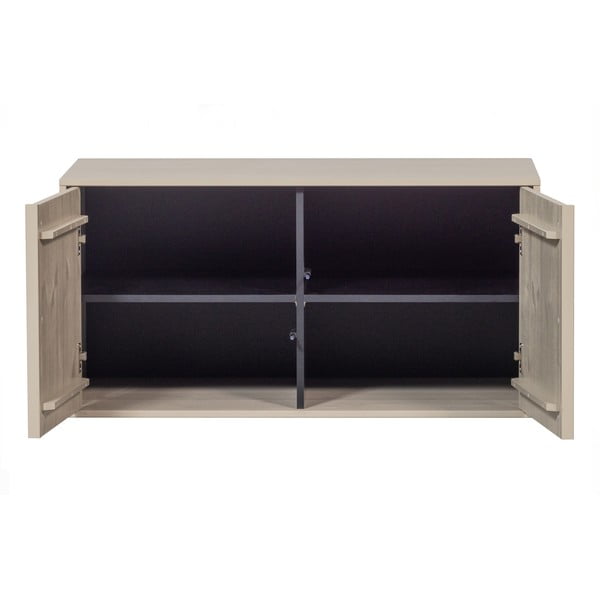 Kremno bela modularna garderobna omara iz masivnega bora 100x50 cm Daily – vtwonen-image-3