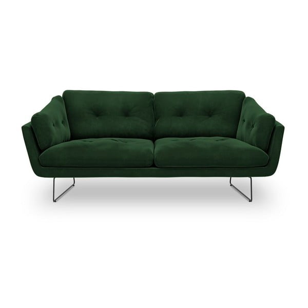 Zelena žametna zofa Windsor & Co Sofas Gravity