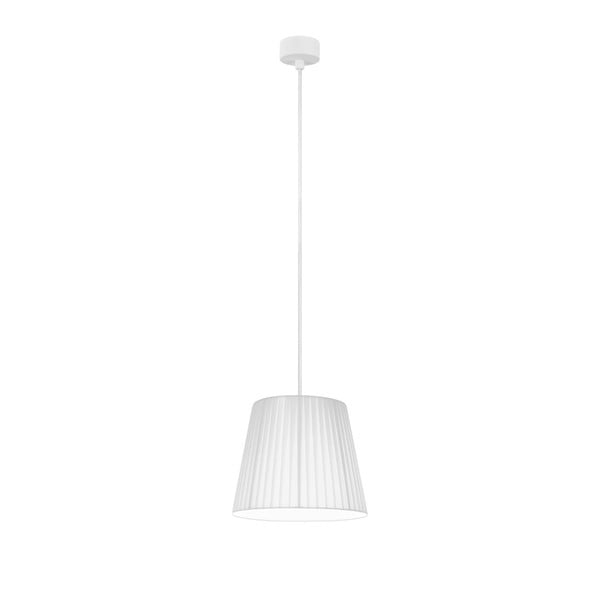 Bela viseča svetilka z belim kablom Sotto Luce Kami, ⌀ 24 cm