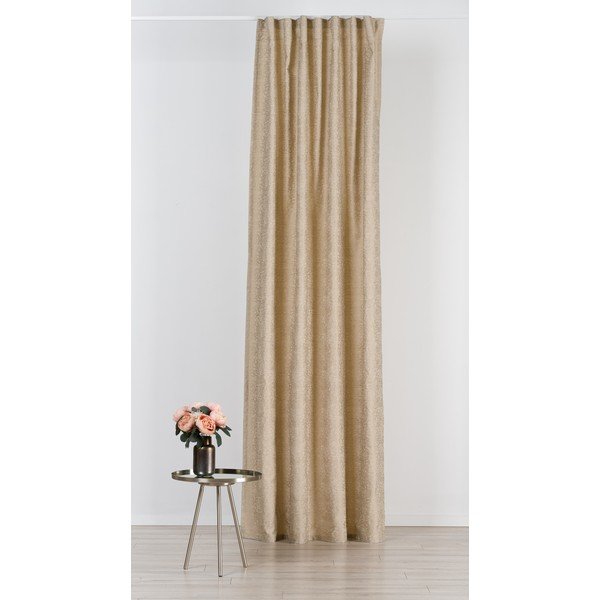 Bež zavesa iz žakarja 140x260 cm Marciano – Mendola Fabrics-image-1