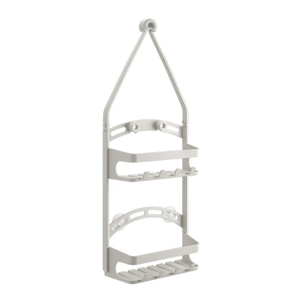 Siva plastična viseča kopalniška polica – Metaltex