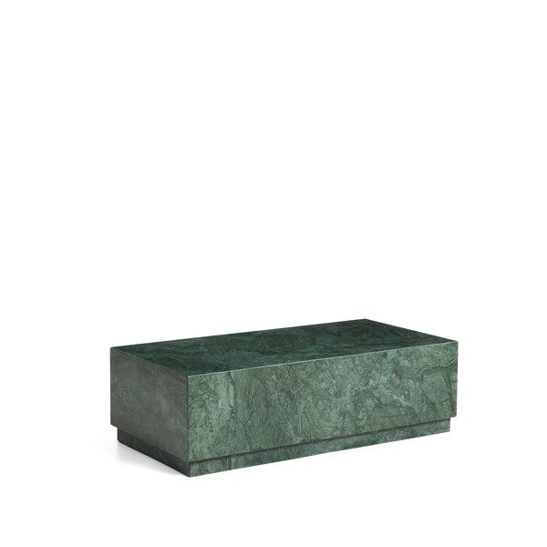 Zelena marmorna klubska mizica 50x100 cm Sorein – Kave Home