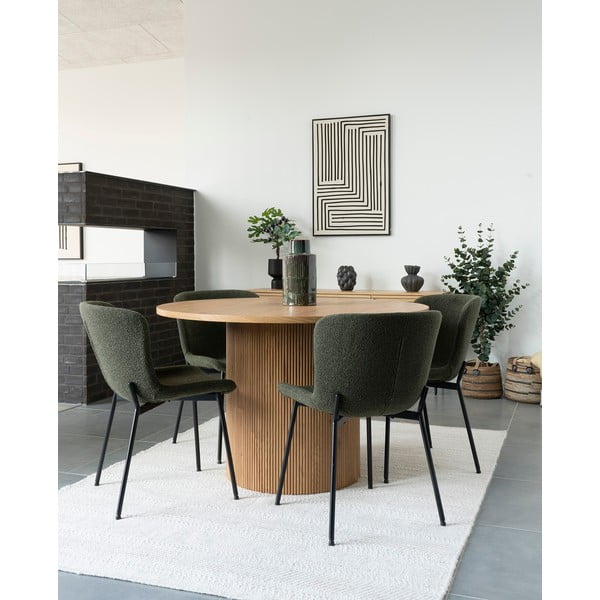 Temno zeleni jedilni stoli v kompletu 2 ks Maceda – House Nordic-image-1