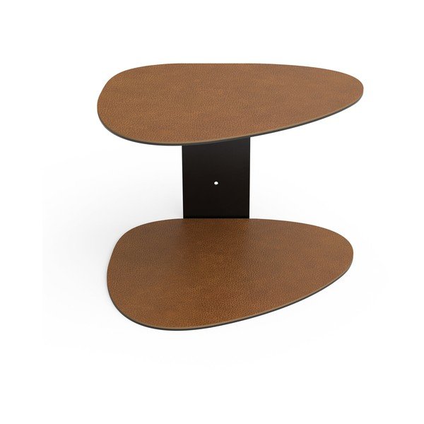 Jeklena polica v konjak rjavi barvi 29 cm Curve Bull – LIND DNA