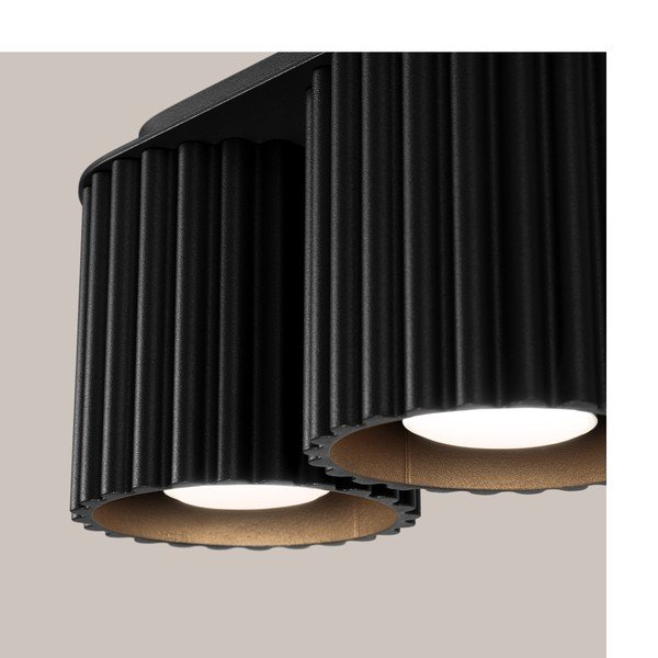 Črno kovinsko točkovno svetilo 10x21 cm Zora – Sollux-image-4