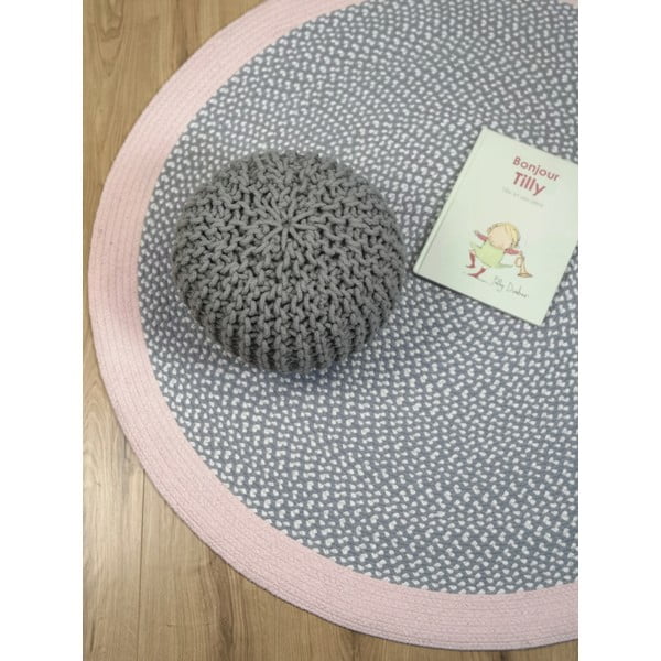 Otroška ročno izdelana preproga Nattiot Brenda Rose, ∅ 120 cm-image-3