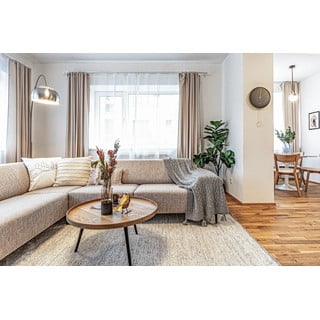 Kremno bela ročno tkana bombažna preproga 160x230 cm Reimagine – Universal
