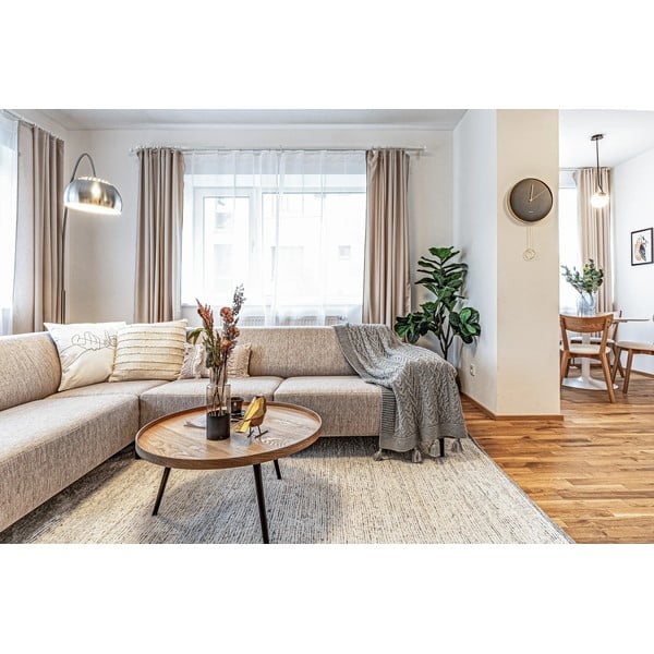 Kremno bela ročno tkana bombažna preproga 60x110 cm Reimagine – Universal-image-1