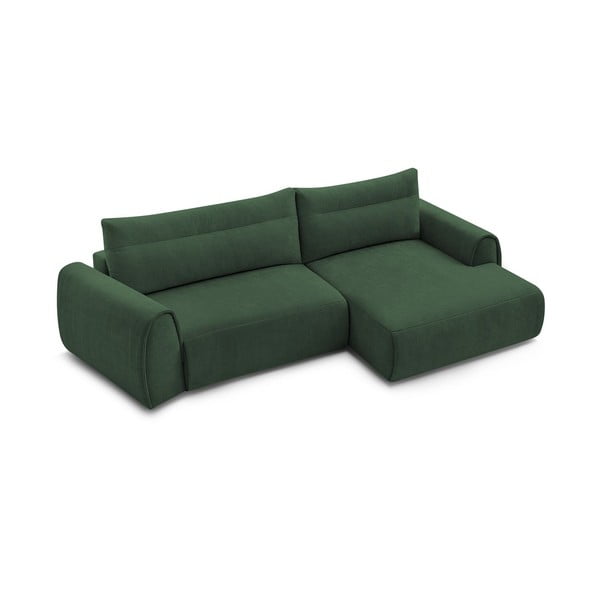 Temno zelena kotna sedežna garnitura Aden – Bobochic Paris-image-4