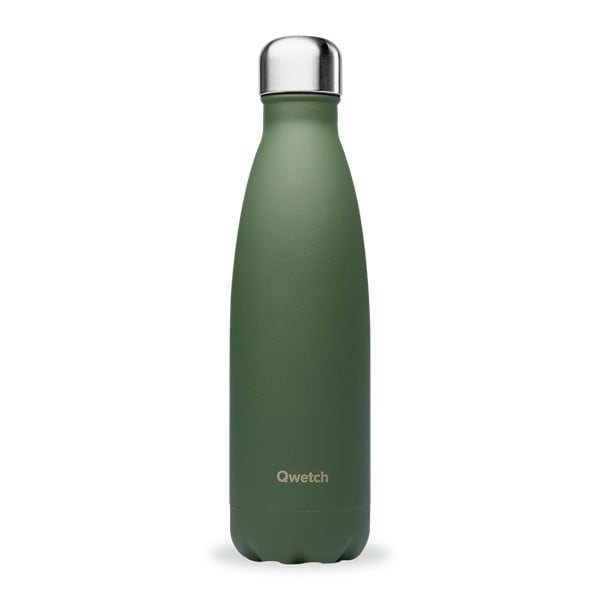 Zelena steklenica za vodo iz nerjavečega jekla 500 ml Granite - Qwetch