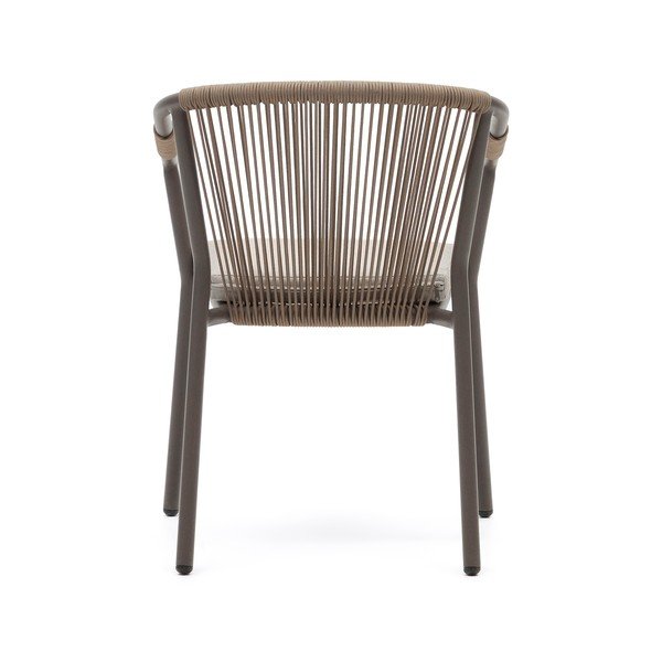 Bež kovinski vrtni stol Xelida - Kave Home-image-4