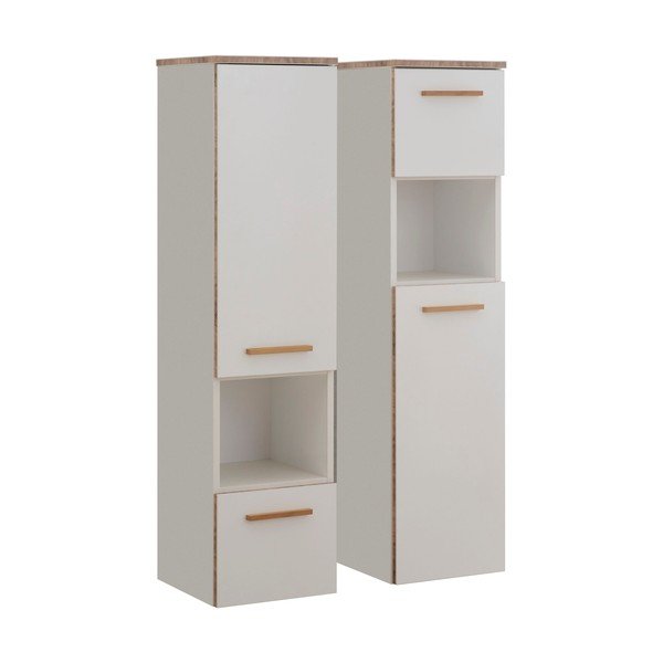 Bela visoka stenska kopalniška omarica 30x123 cm Set 931 - Pelipal-image-1