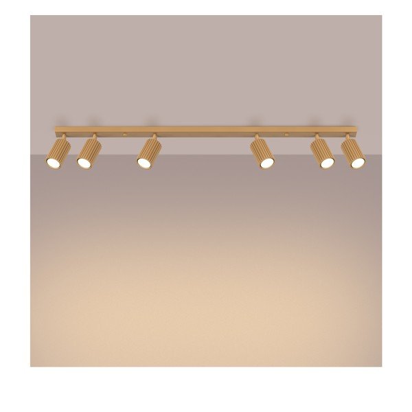 Točkovno svetilo v zlati barvi 6,5x117 cm Gleam – Sollux-image-2