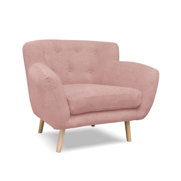Svetlo roza fotelj Cosmopolitan Design London-image-2