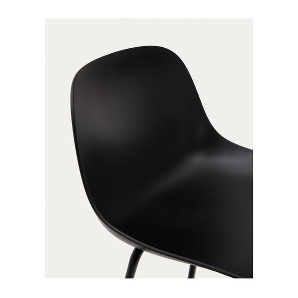 Črn barski stol (višina sedeža 74 cm) Altea – Kave Home-image-3