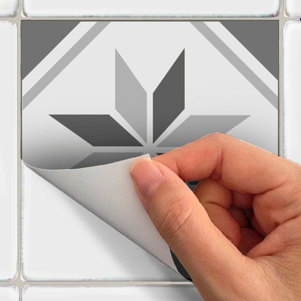 Komplet 9 stenskih nalepk Ambiance Cement Tiles Foot, 10 x 10 cm-image-2