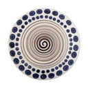 Bel/temno moder lončen krožnik ø 27 cm Shama – Bloomingville