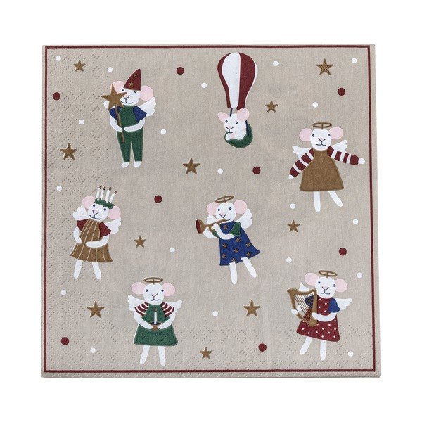Papirnati prtički v kompletu 20 ks 33x33 cm Peo – Bloomingville