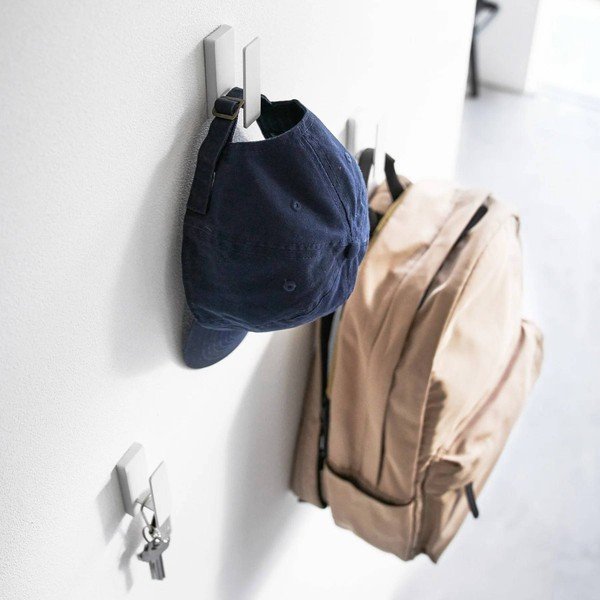 Beli kovinski stenski obešalniki v kompletu 3 ks Tower – YAMAZAKI-image-4