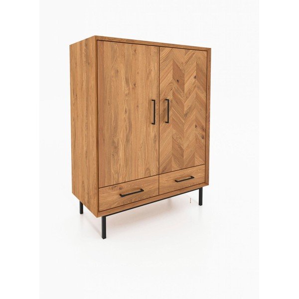 Omarica iz masivnega hrasta 97x125 cm Abies – The Beds-image-2