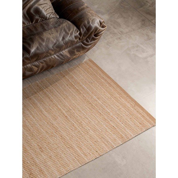Obojestranski/ročno tkan tekač iz mešanice jute v naravni barvi 80x200 cm Birka – Villeroy&Boch-image-1