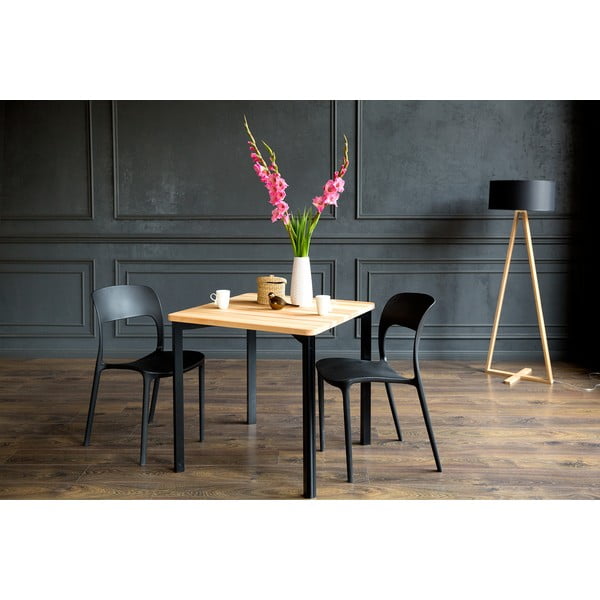 Črna jedilna miza Ragaba TRIVENTI, 80 x 120 cm-image-3