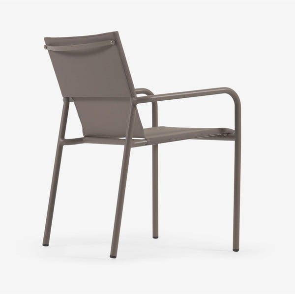 Rjav aluminijasti vrtni stol Kave Home Zaltana-image-3