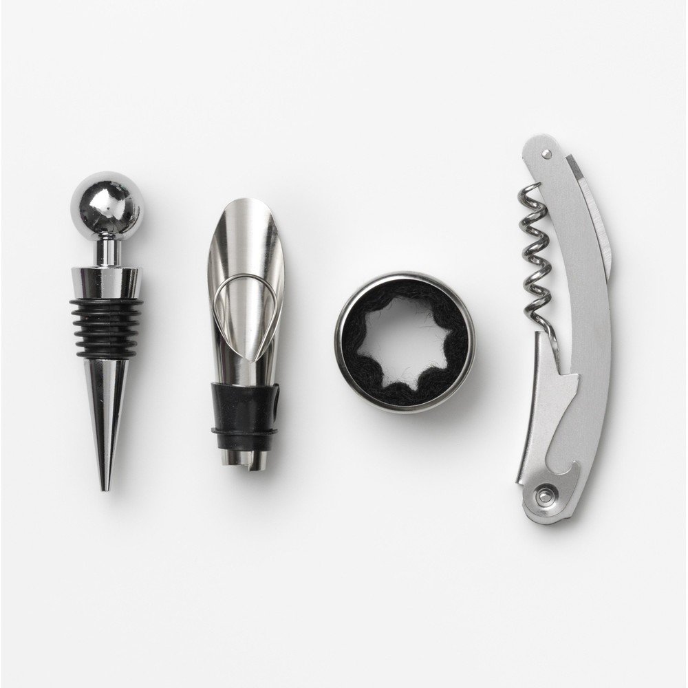 Pribor za vino iz nerjavečega jekla The Essentials Wine Tools