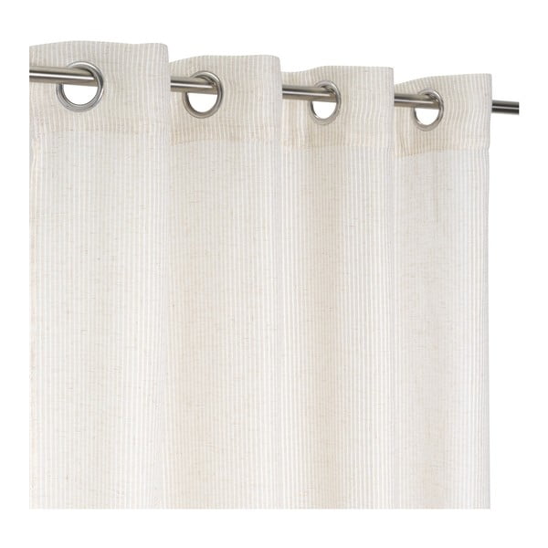 Bež prosojna zavesa iz mešanice lana 140x260 cm Fifties – Casa Selección-image-2