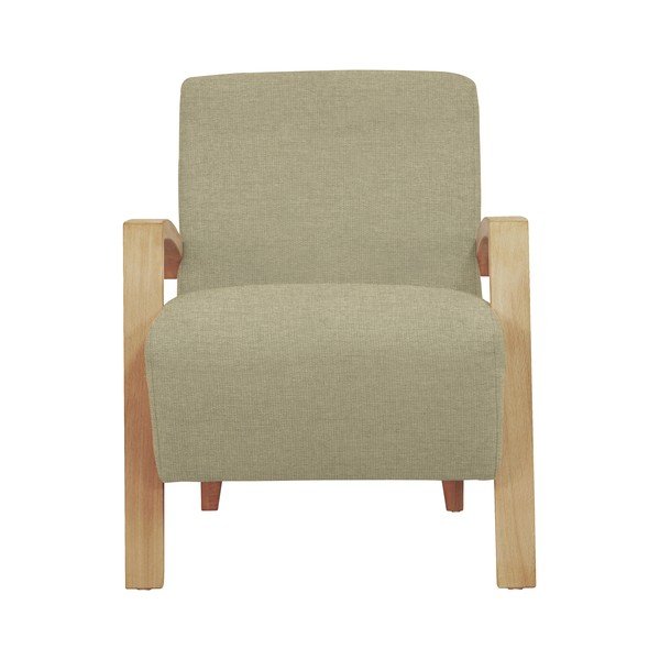 Bež fotelj s svetlimi nogami Windsor & Co Sofas Luna-image-2