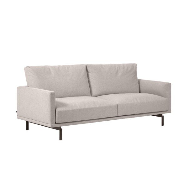 Bež sedežna garnitura iz šenilje 214 cm Galene – Kave Home-image-2