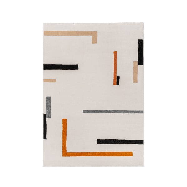 Oranžna-kremno bela preproga 160x230 cm Linea – Universal