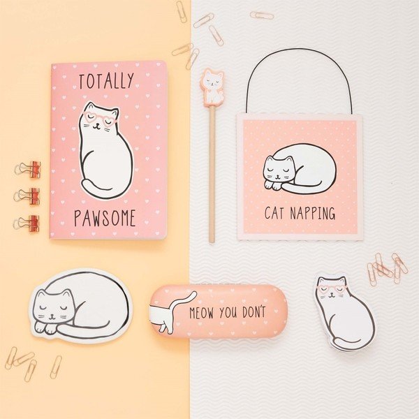 Komplet 4 podstavkov v obliki mačke Sass & Belle Cutie Cat-image-1