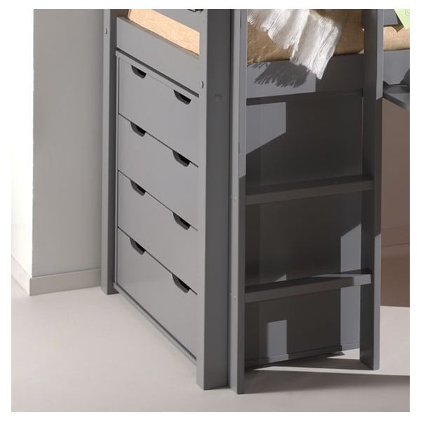 Siva nizka komoda za otroke 85,5x72 cm Pino - Vipack-image-1